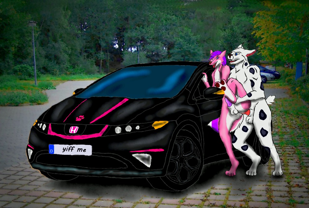 anal anal_penetration anthro anthro_on_anthro anthro_penetrated anthro_penetrating anthro_penetrating_anthro balls black_body black_fur black_nose blue_eyes canid canine canis car dalmatian digital_media_(artwork) domestic_dog duo e621 erection femboy fur genitals hair headlight honda male male/male male_penetrated male_penetrating male_penetrating_male mammal nude outside penetration penile penis pink_body pink_fur purple_body purple_fur purple_hair sex source_request tail tongue tongue_out unknown_artist vehicle white_body white_fur