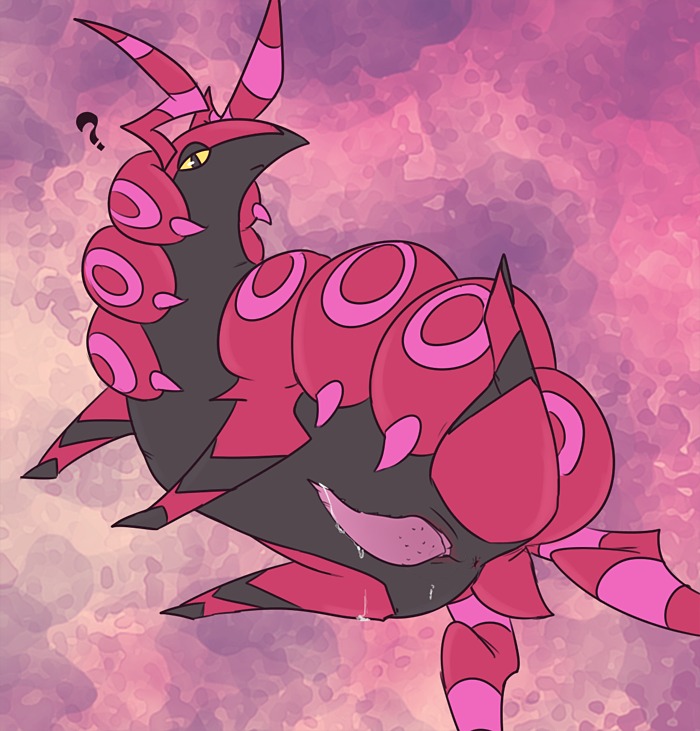 anus arthropod bodily_fluids cum dripping e621 erection feral generation_5_pokemon genital_fluids genitals male myriapod nintendo nude penis pokemon pokemon_(species) precum question_mark rekka scolipede slightly_chubby solo tapering_penis yellow_eyes
