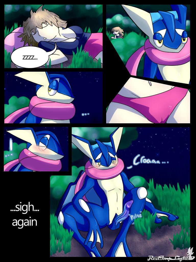 3:4 4_fingers amphibian animal_noises anthro blonde_hair blue_body blue_penis blush blush_lines breasts cherry_the_trainer_(redimplight) clothing comic croaking digital_media_(artwork) duo e621 ellipsis english_text erection eyes_closed feet female fingers generation_6_pokemon genitals grass greninja hair human looking_back male mammal membrane_(anatomy) night nintendo outside panties penis plant pokemon pokemon_(species) redimplight sleeping sound_effects star tan_hair text toes tongue tongue_out underwear vowelless vowelless_sound_effect webbed_feet webbed_hands yellow_eyes zero_(redimplight) zzz