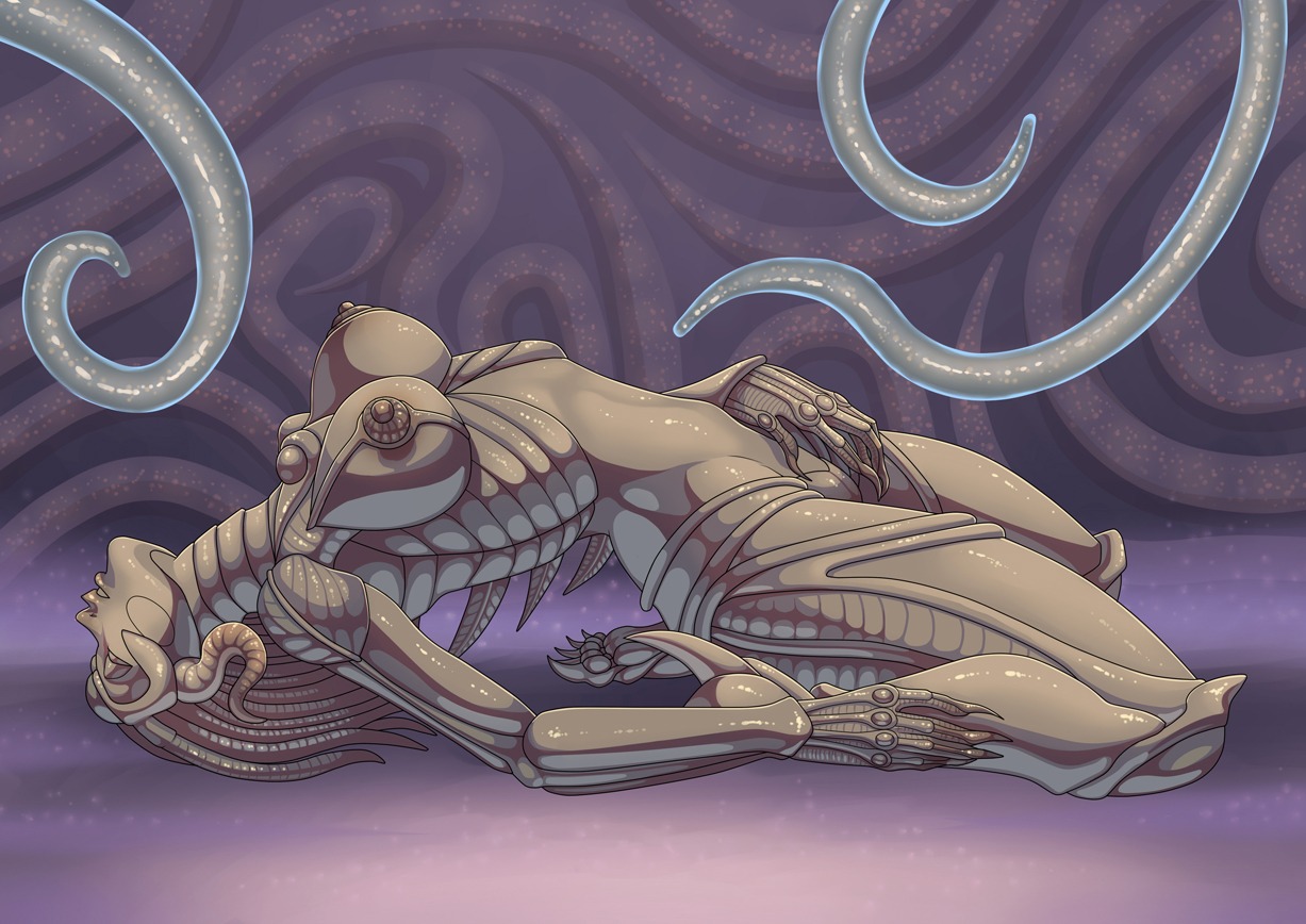 1girls alien alien_girl alien_humanoid big_breasts boobs breasts erect_nipples female female_only maplemoon monster monster_girl nipples rule34 sil solo solo_female species species_(franchise) tentacle tentacles