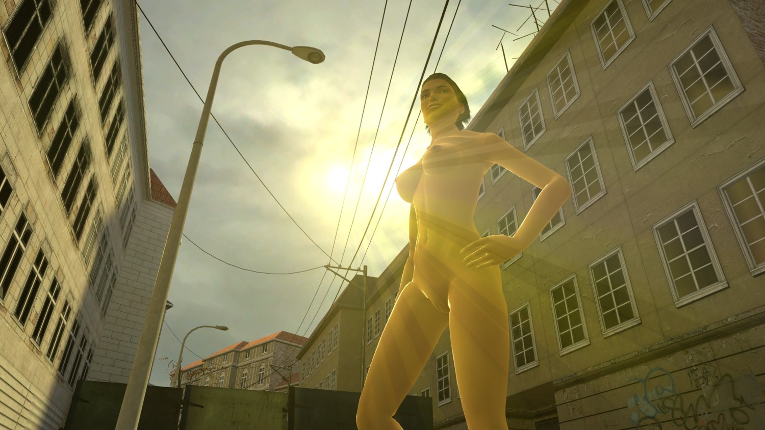 1girls 3d alyx_vance breasts completely_naked completely_nude female female_only garry's_mod half-life_(series) half-life_2 human human_female human_only nipples nude nude_female pizzapiss rule34 solo tagme