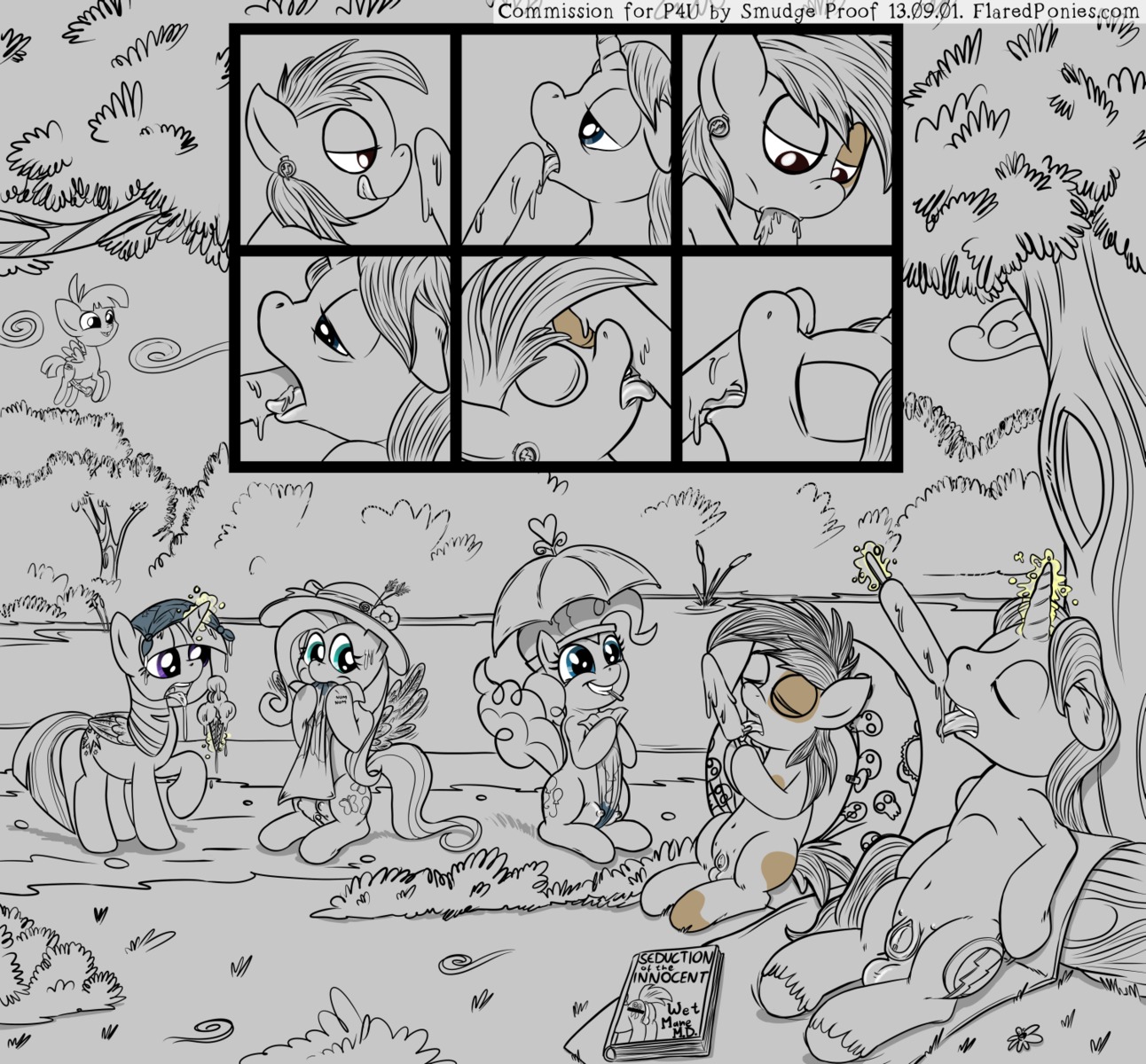 balls bodily_fluids book crotch_breasts dessert digital_drawing_(artwork) digital_media_(artwork) e621 earth_pony equid equine feathered_wings feathers featherweight_(mlp) female feral fluttershy_(mlp) flying food friendship_is_magic genital_fluids genitals group hasbro hi_res horn horse ice_cream male mammal my_little_pony mythological_creature mythological_equine mythology nude pegasus penis pinkie_pie_(mlp) pipsqueak_(mlp) pony smudge_proof snips_(mlp) teats thunder_ring twilight_sparkle_(mlp) unicorn vaginal_fluids voyeur vulva winged_unicorn wings young young_feral