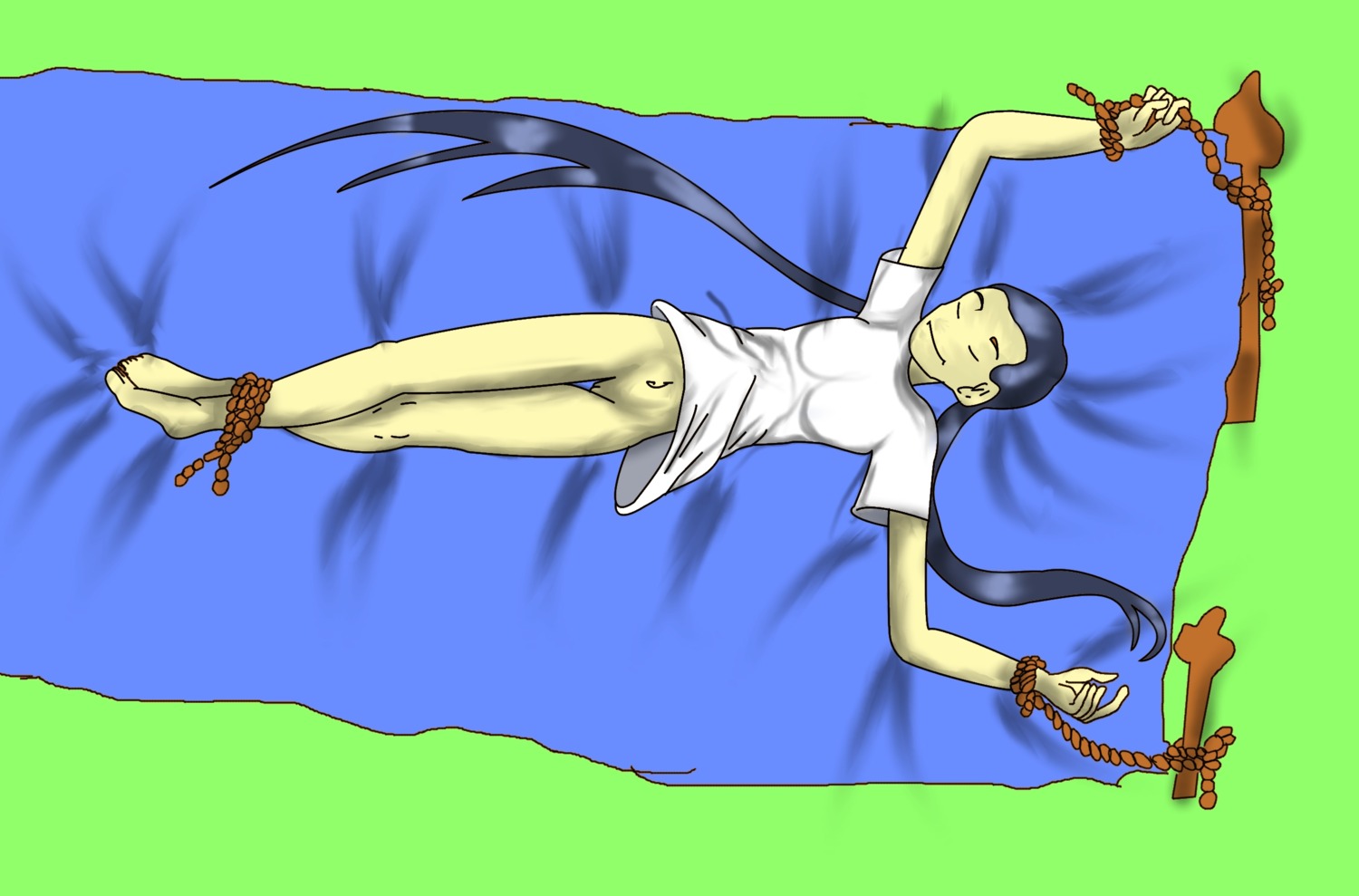 bed bondage female hay_lin human no_nose rule34 tagme w.i.t.c.h.