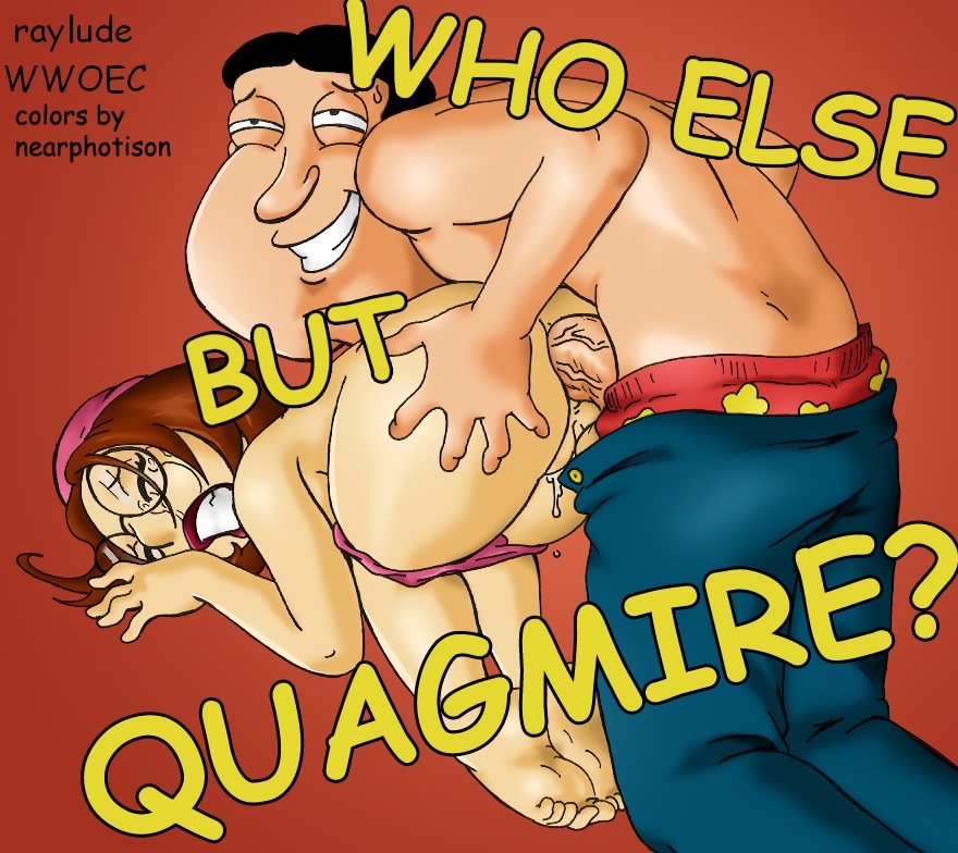 1boy 1girls 2d all_fours anal anal_penetration anal_sex bent_over black-haired_male black_hair brown-haired_female brown_hair color colored doggy_style family_guy female female_penetrated from_behind glenn_quagmire male male_penetrating male_penetrating_female meg_griffin nearphotison penetration raylude rule34 sex straight wwoec