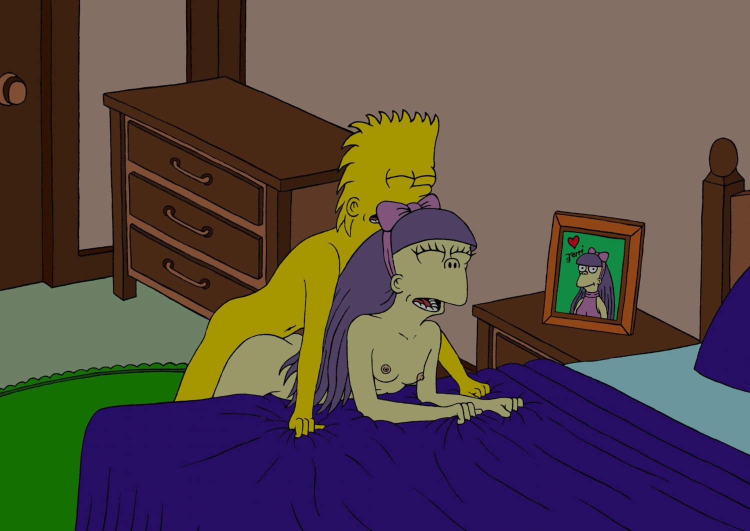 20th_century_studios accurate_art_style bart_simpson bow breasts female human indoors light-skinned_female light_skin male matt_groening_(style) mike4illyana nude pale-skinned_female pale_skin rule34 sex sherri_mackleberry small_breasts straight tagme terri_mackleberry the_simpsons toony yellow_body yellow_skin