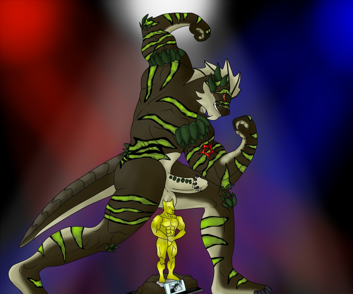 anthro award balls bear-paws biceps big_penis biped claws e621 erection everquest flexing genitals green_body green_skin horn hunterramirez iksar male muscular muscular_anthro muscular_male nude paws pecs penile_spines penis pose scales scalie solo standing tail toe_claws trophy unktehila unusual_anatomy unusual_genitalia unusual_penis