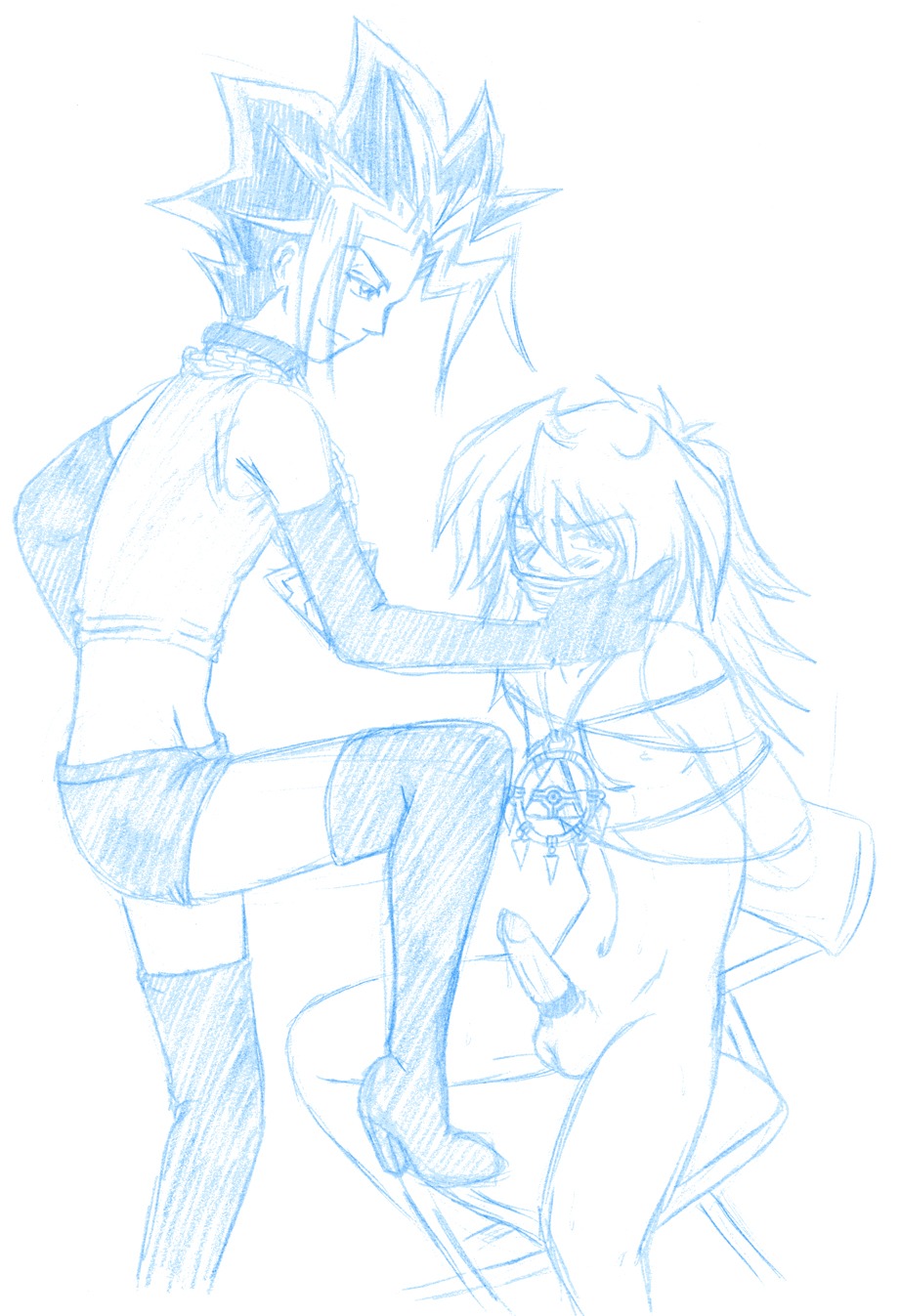 male male_only rule34 tagme yami_bakura yami_yugi yaoi yu-gi-oh!