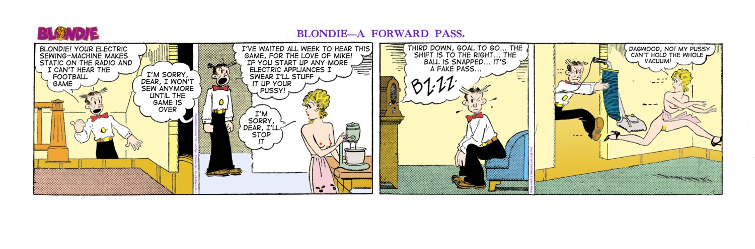 blondie_(comic) blondie_bumstead clothing comic_strip dagwood_bumstead edit female human mostly_nude rule34 tagme