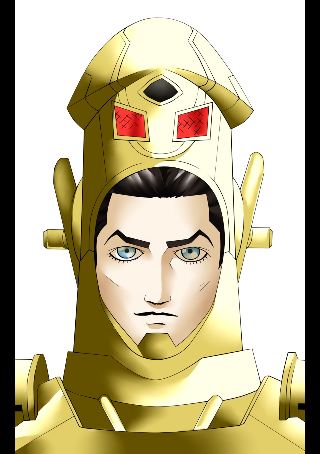 armor demonica human male male_only megami_tensei pale_skin protagonist_(shin_megami_tensei:_strange_journey) rule34 shin_megami_tensei strange_journey tagme