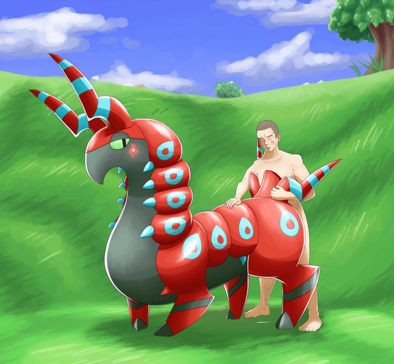 bestiality blush cloud duo e621 female female_on_human female_penetrated feral feral_penetrated generation_5_pokemon hi_res human human_on_feral human_penetrating human_penetrating_feral interspecies larger_female larger_feral larger_penetrated larger_sub looking_back male male/female male_on_feral male_penetrating male_penetrating_female mammal nintendo ole outside penetration pokemon pokemon_(species) pokephilia scolipede sex size_difference sky smaller_human smaller_male submissive