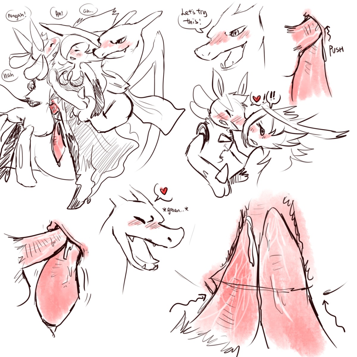 1girls 2012 2boys anthro charizard double_penetration english_text erection female female_pokemon furry gardevoir haychel humanoid lucario male male_pokemon male_pokemon/female_pokemon nintendo penetration penis pokemon pokemon_(species) pokemon_rse pussy rule34 straight text vaginal_penetration