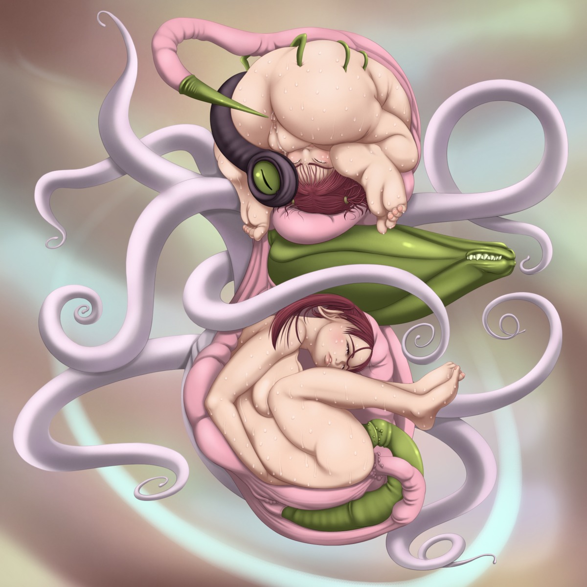 atorie_rinbou devouring fairy_breeding_4 female femsub multiple_females multiple_girls multiple_subs nude pussy restrained rule34 tentacle