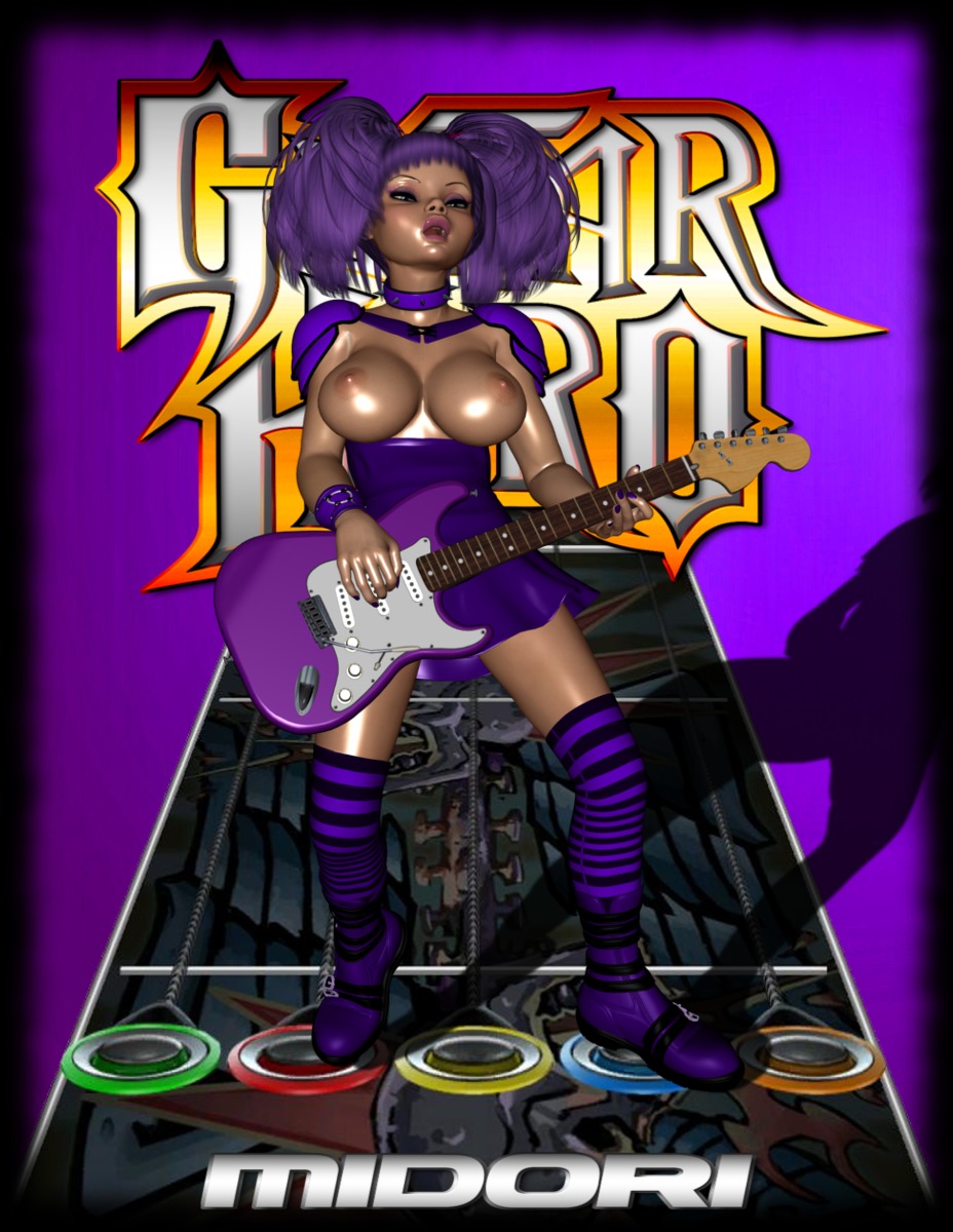 asian brett_salsbury cute disruptor18 egirl female guitar_hero japanese midori_(guitar_hero) pale_skin pink_eyeshadow purple_hair rule34 teenager twintails twistedbrain