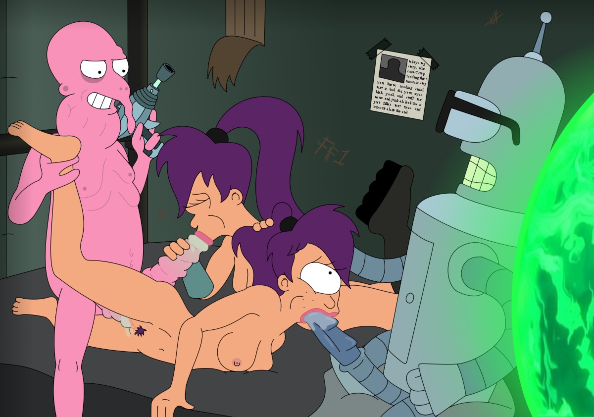 bender_bending_rodriguez breasts female freako futurama male multiple_boys multiple_males nudar robot rule34 time_paradox timesphere turanga_leela younger_self