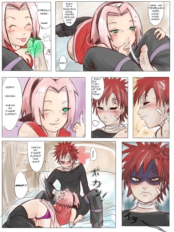comic female gaara human male naruto naruto_(series) naruto_shippuden rule34 sakura_haruno straight straight_hair tagme