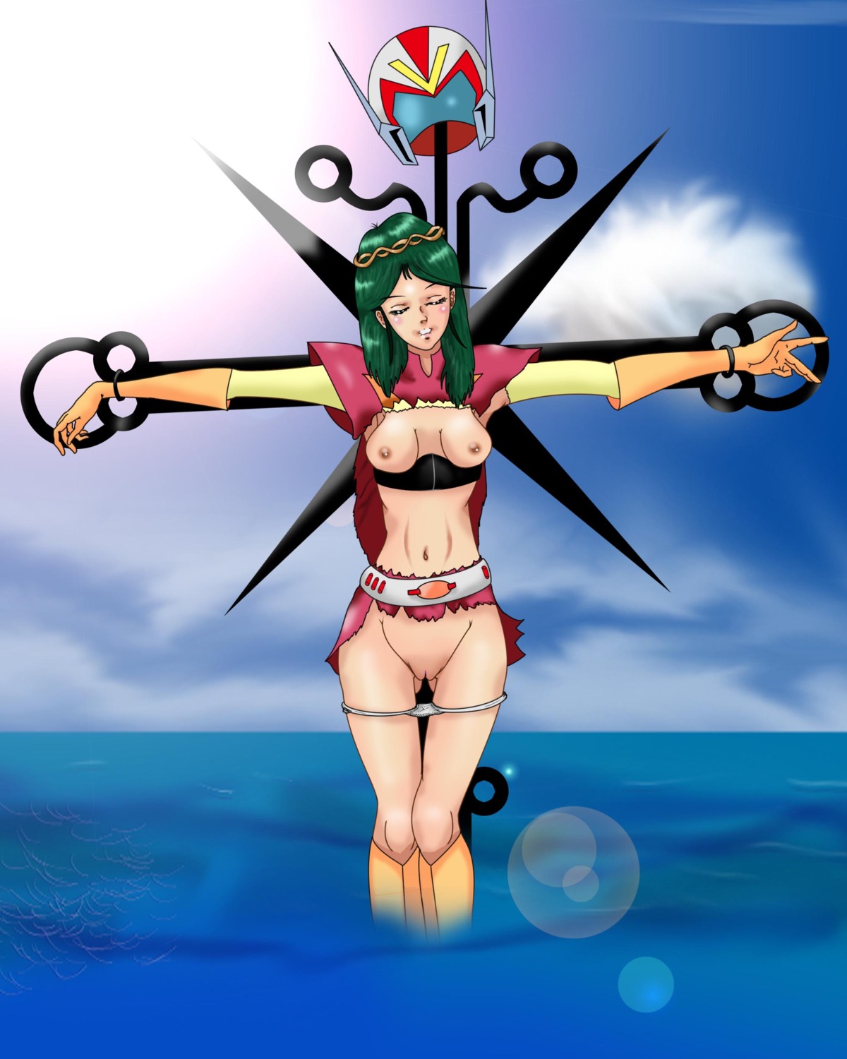 1girls bound breasts combattler_v female long_hair maruze_circus nanbara_chizuru rule34 tagme