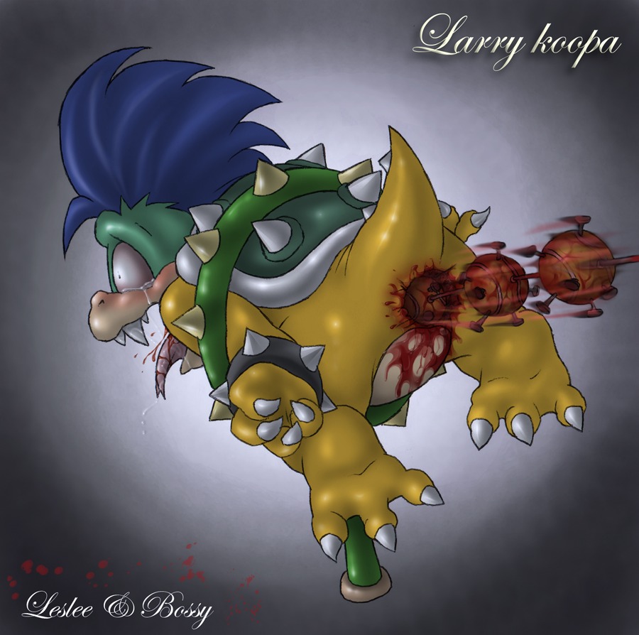anthro blood bossy bound color gore guru koopa koopalings larry_koopa male male_only mario_(series) nintendo rule34 scalie solo straight_hair the_super_mario_bros._super_show!