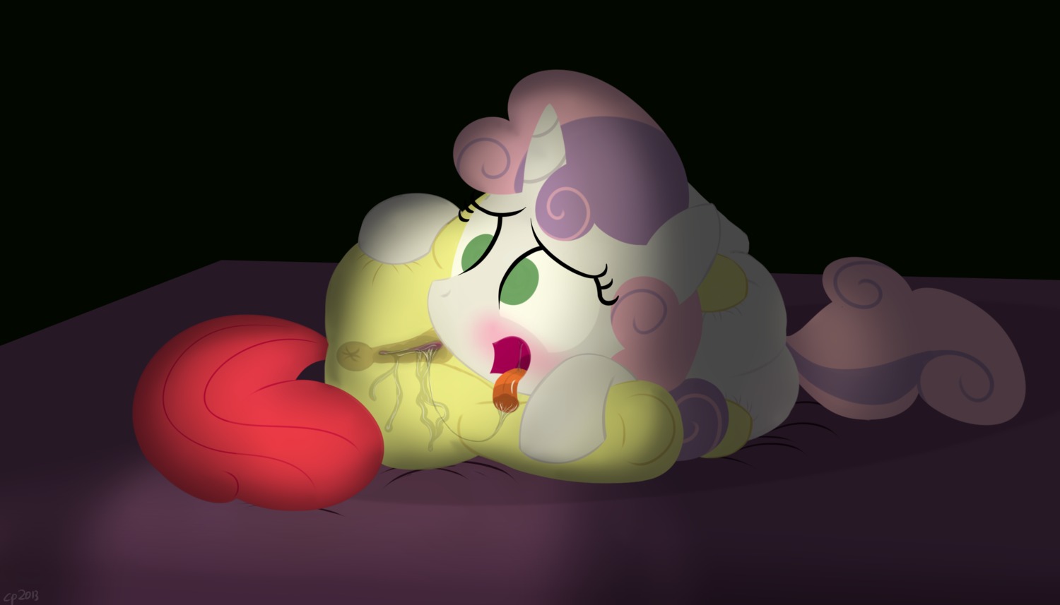 7:4 absurd_res anatomically_correct anatomically_correct_genitalia anatomically_correct_vulva animal_genitalia animal_vulva anus apple_bloom_(mlp) dtcx97 duo e621 earth_pony equid equine equine_genitalia equine_vulva female female/female feral feral_on_feral friendship_is_magic genitals hasbro hi_res horn horse mammal my_little_pony mythological_creature mythological_equine mythology open_mouth pony sweetie_belle_(mlp) tail tongue unicorn vulva young young_feral young_on_young