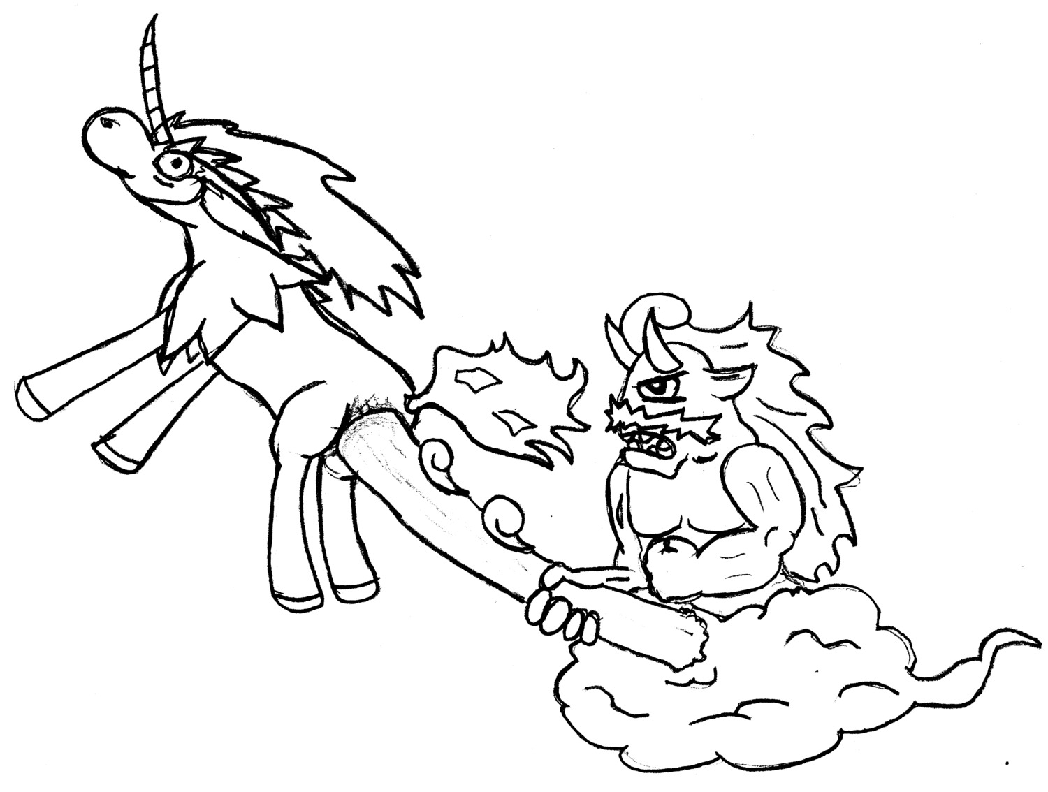 ambiguous_gender keldeo male male/ambiguous monochrome nintendo pokemon pokemon_(species) rule34 tornadus