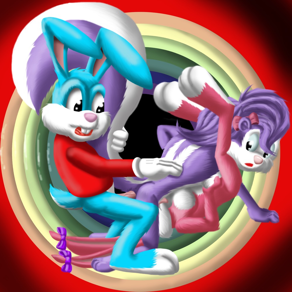 anthro babs_bunny blue_fur buster_bunny cobra_mcjingleballs female fifi_la_fume fur furry male mammal pink_fur purple_fur rabbit rule34 skunk straight tagme tiny_toon_adventures uncensored warner_brothers white_fur yuri