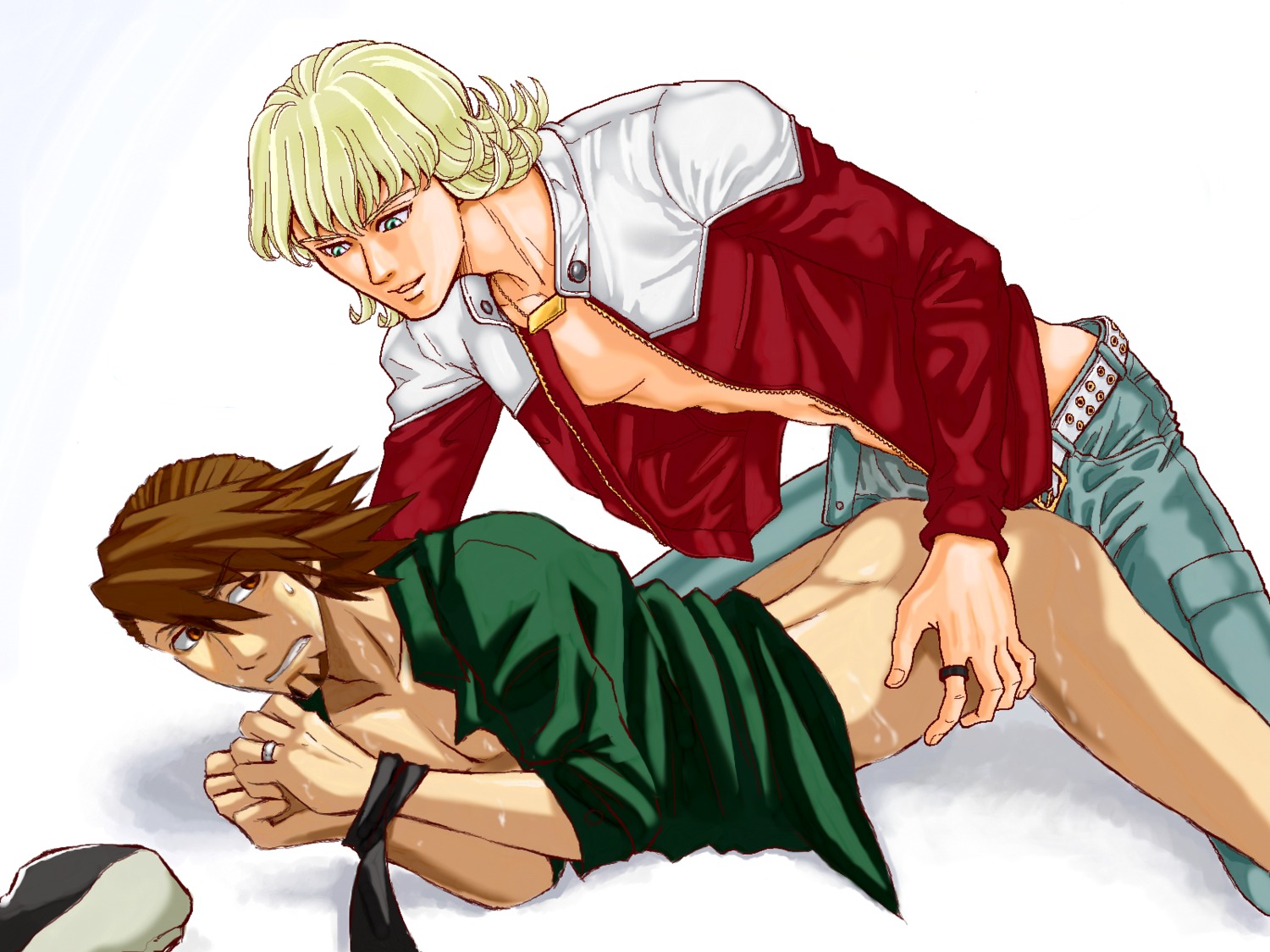 2boys anal barnaby_brooks_jr. gay kotetsu_t._kaburagi male male_only restrained rule34 tagme tiger_and_bunny wild_tiger yaoi