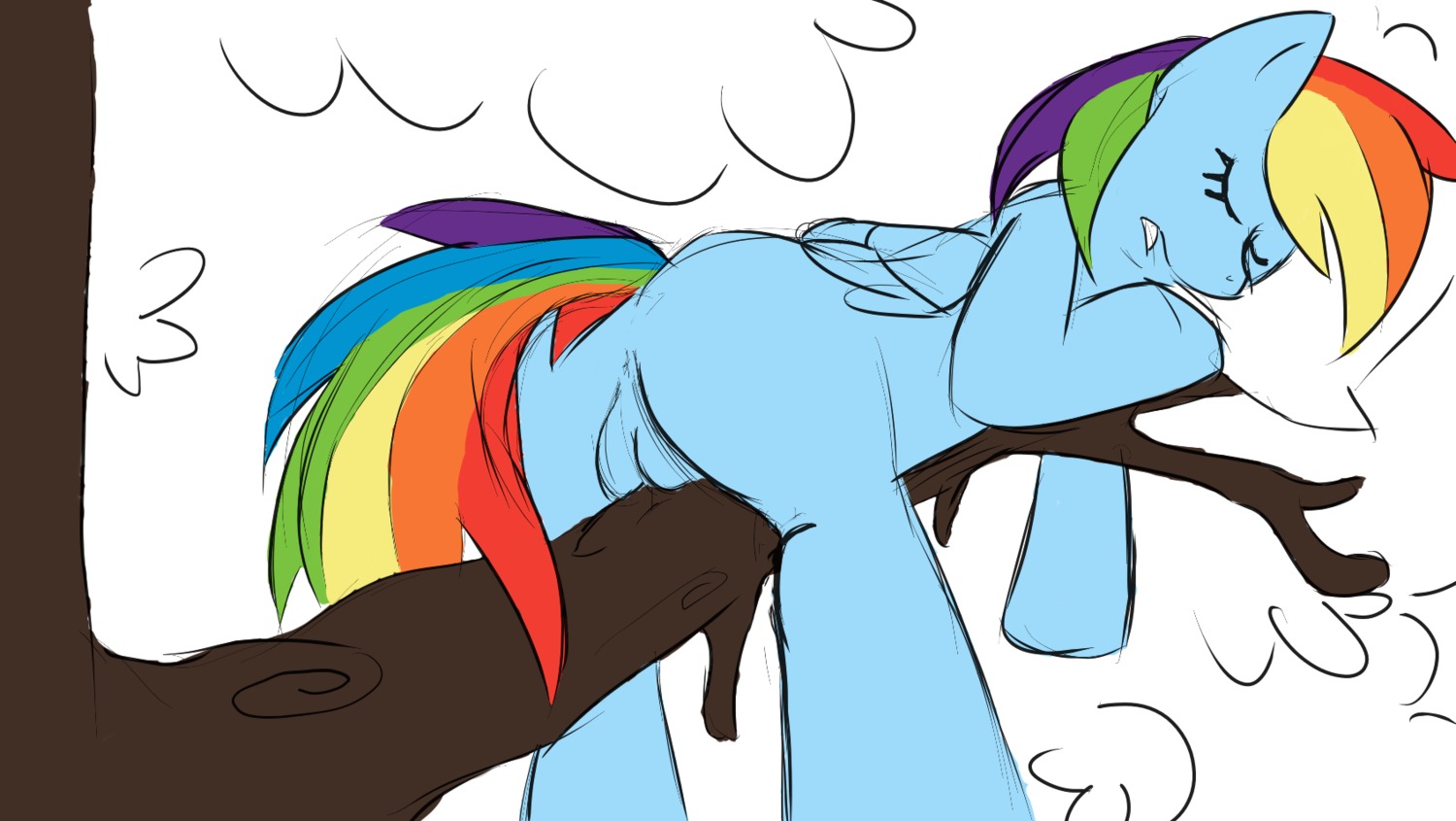 equine female feral friendship_is_magic horse my_little_pony pegasus pony rainbow_dash_(mlp) rule34 smooth_skin sweethd tagme