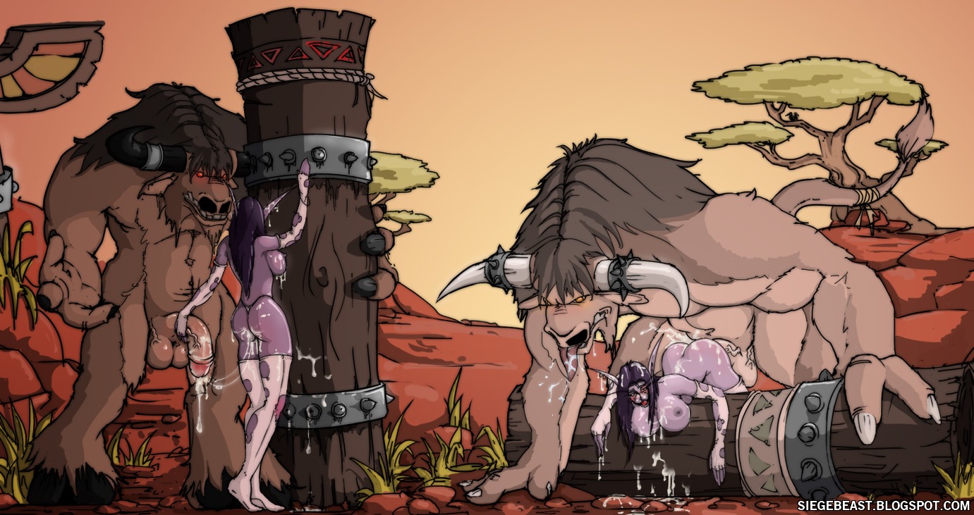 2boys 2girls after_sex all_fours anthro anthro_on_female anthro_on_humanoid anthro_penetrating anthro_penetrating_female anthro_penetrating_humanoid bent_over doggy_style female female_on_anthro female_penetrated human_female humanoid humanoid_on_anthro humanoid_penetrated larger_male male multiple_boys multiple_females multiple_girls multiple_males night_elf nonhuman_male_on_human_female pussy rule34 siegebeast size_difference smaller_female tauren vaginal_penetration warcraft world_of_warcraft