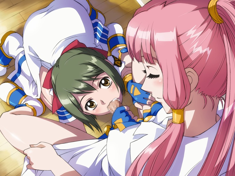 ai_(aria) aria bow censored clothing futanari human human_only intersex mizunashi_akari oral_sex rule34 tagme