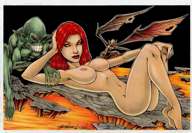 1girls 2020 female goblin goblin_male goblin_queen_(x-men) human light_skin madelyne_pryor marvel marvel_comics red_hair rubismar_da_costa rule34 straight_hair x-men