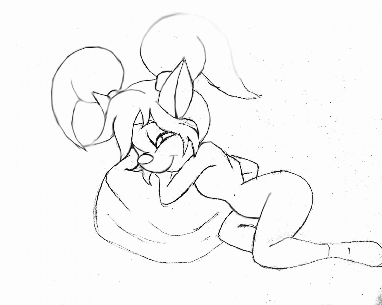 anthro anthro_only disney disney_channel female goof_troop line_art monochrome pistol_pete rough_sketch rule34 sketch tagme vlade