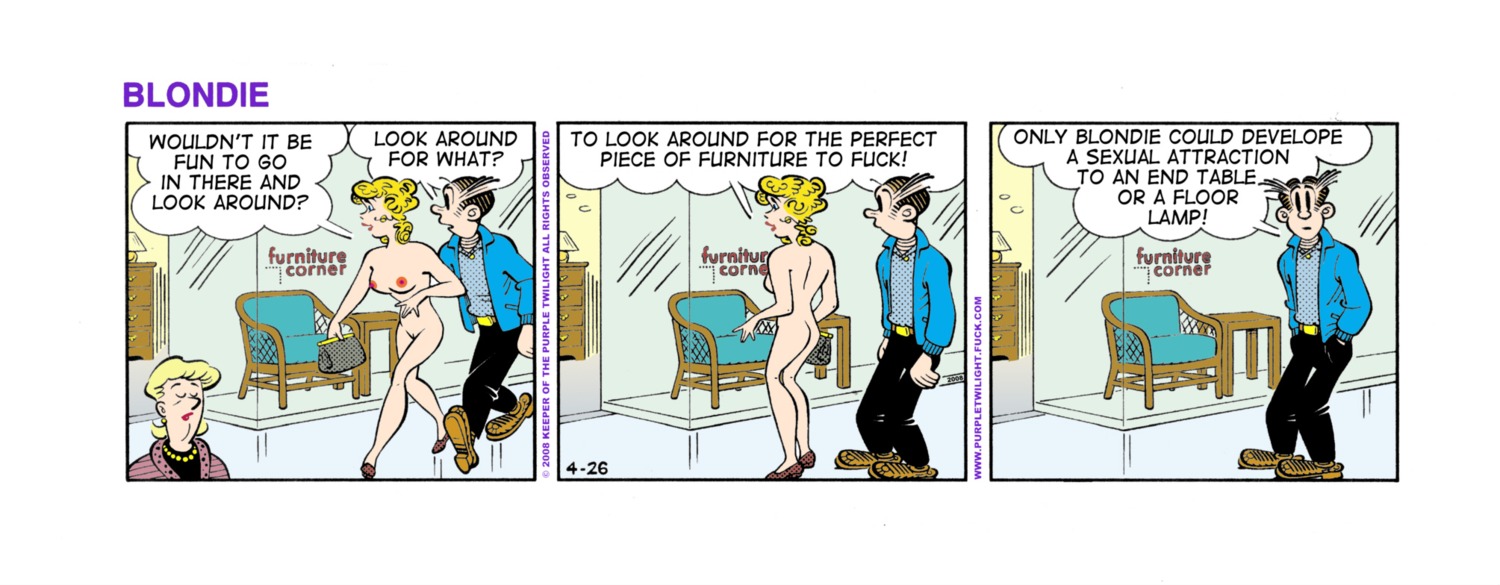 blondie_(comic) blondie_bumstead clothing comic comic_strip dagwood_bumstead edit female human rule34 tagme