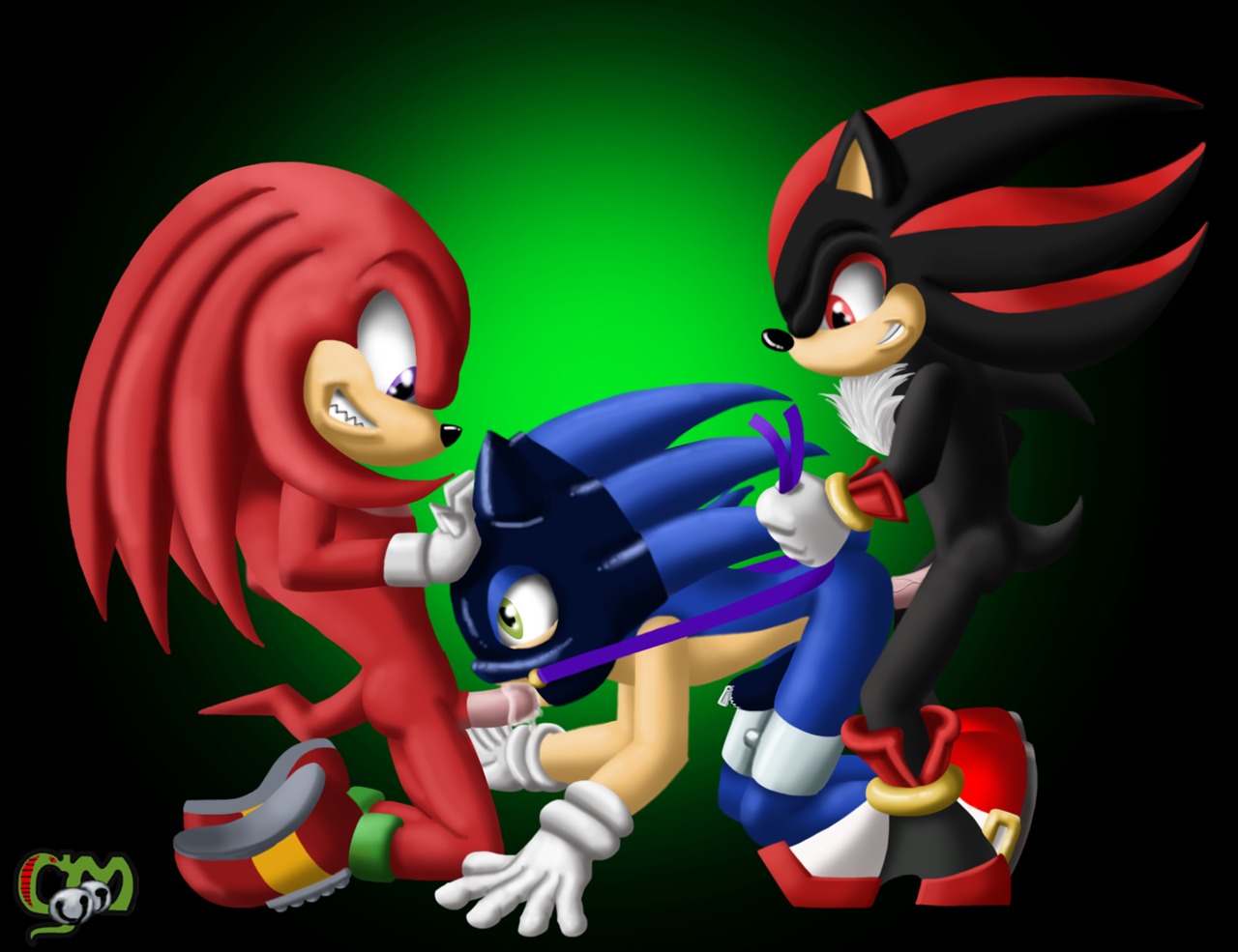 anal anal_sex anthro bondage bound cum cum_in_mouth echidna fellatio fur gloves gradient_background hedgehog knuckles_the_echidna male male_only mask multiple_males no_humans oral oral_sex penetration penis rule34 sega sex shadow_the_hedgehog sonic_(series) sonic_the_hedgehog sucking threesome veins yaoi