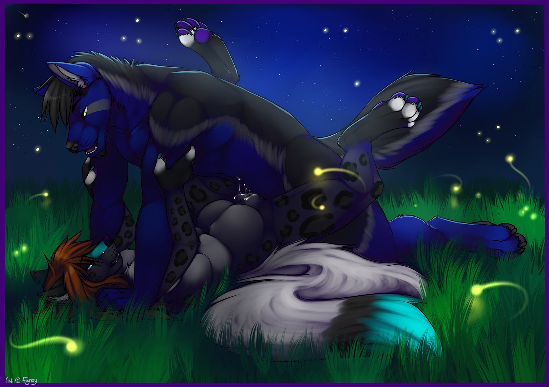 4_toes ambient_arthropod ambient_firefly ambient_insect anthro anthro_on_anthro anthro_penetrated anthro_penetrating anthro_penetrating_anthro arm_grab arthropod black_body black_fur black_hair black_nose black_pawpads blue_body blue_claws blue_countershading blue_eyes blue_fur blue_markings blue_tail_tip bodily_fluids breasts brown_hair canid canine canis claws countershade_tail countershade_torso countershading cum detailed_background dipstick_tail duo e621 eye_contact facial_markings feet female female_anthro female_on_bottom female_penetrated flynx flynx-flink from_front_position fur genital_fluids genitals grass green_eyes grey_body grey_countershading grey_fur grey_inner_ear grey_markings hair hands_on_arms hands_on_shoulders head_markings hindpaw leg_markings legionwolfe leopard_spots looking_at_another looking_at_partner lying male male/female male_anthro male_on_top male_penetrating male_penetrating_female mammal markings missionary_position night nude nude_anthro nude_female nude_male on_back on_bottom on_top open_mouth open_smile outside outside_sex pawpads paws penetration piercing plant purple_pawpads ring_(marking) ringed_tail romantic romantic_ambiance romantic_couple sex sky smile socks_(marking) spots spread_legs spreading star starry_sky striped_markings striped_tail stripes tail tail_markings tear_(marking) toe_claws toeless_(marking) toeless_socks_(marking) toes vaginal_fluids vulva white_toes wolf yellow_eyes