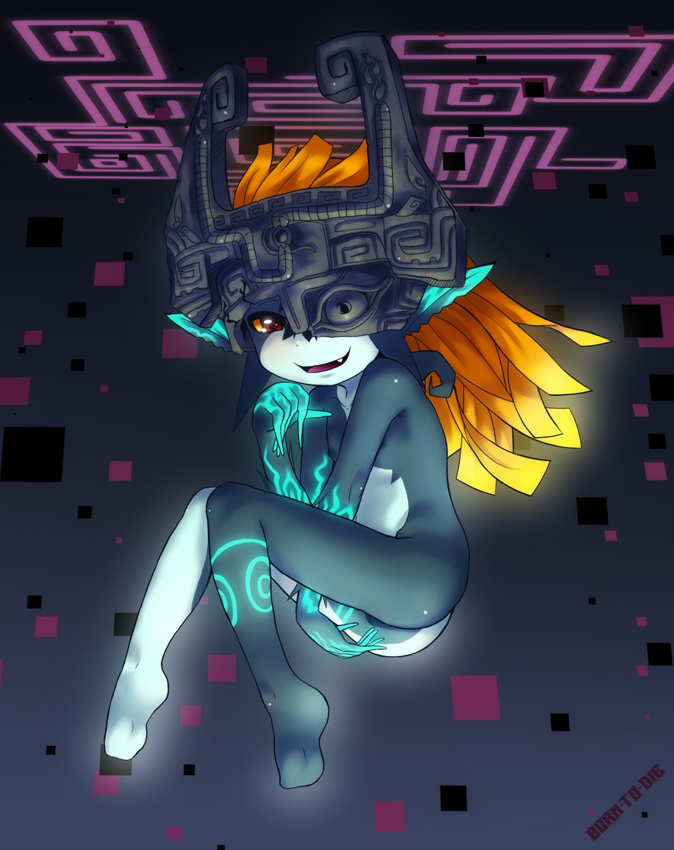 1girls female female_only imp_midna midna rule34 solo the_legend_of_zelda twili twilight_princess