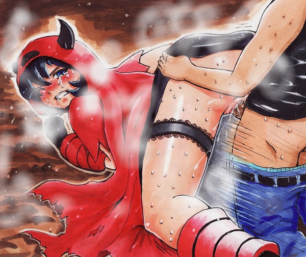 1boy 1girls black_hair blush breasts courtney_(pokemon) courtney_(pokemon_rse) doggy_style erokosei female human human_only male nintendo penis pokemon pokemon_rse pussy rule34 sex straight straight_hair team_magma uncensored vagina vaginal_penetration