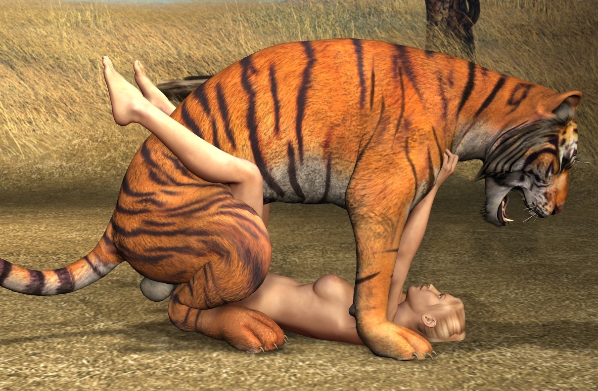 3d_(artwork) bestiality digital_media_(artwork) digitigrade duo e621 felid female female_on_feral feral human human_on_feral interspecies male male/female male_on_human mammal pantherine quadruped realistic_feral sex tail tiger unknown_artist