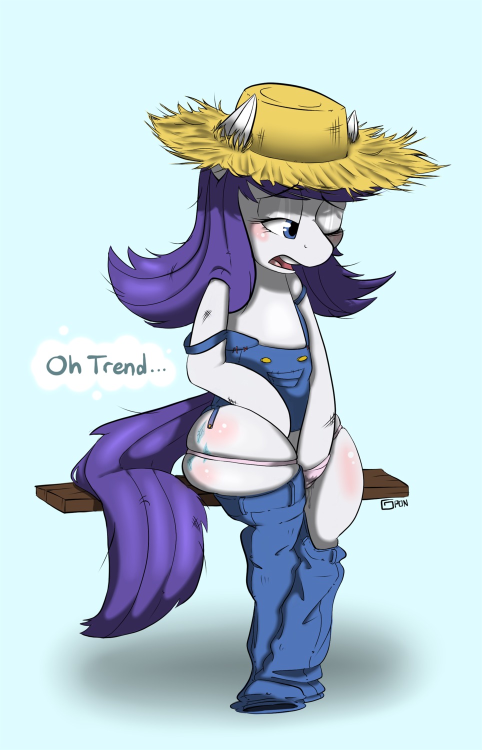 2014 9:14 absurd_res blue_eyes blush bodily_fluids clothed clothing cutie_mark e621 english_text equid equine female flat_chested friendship_is_magic fur genital_fluids gigapon hair hasbro hat headgear headwear hi_res horn long_hair mammal masturbation my_little_pony mythological_creature mythological_equine mythology one_eye_closed panties purple_hair rarity_(mlp) simple_background sitting solo straw_hat text underwear unicorn vaginal vaginal_fluids vaginal_masturbation wet white_body white_fur