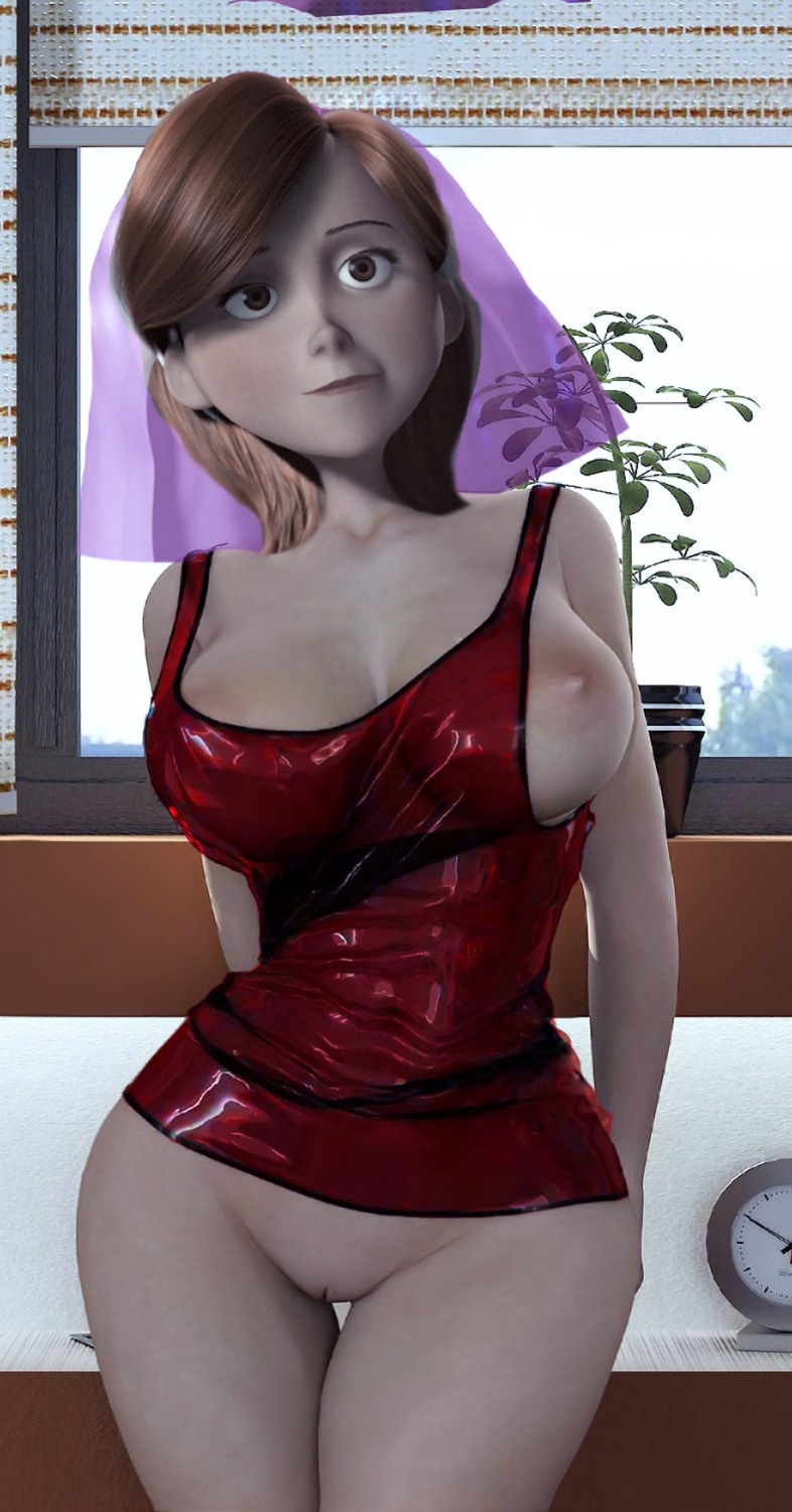 disney female helen_parr nipples pixar pussy rule34 smooth_skin tagme the_incredibles