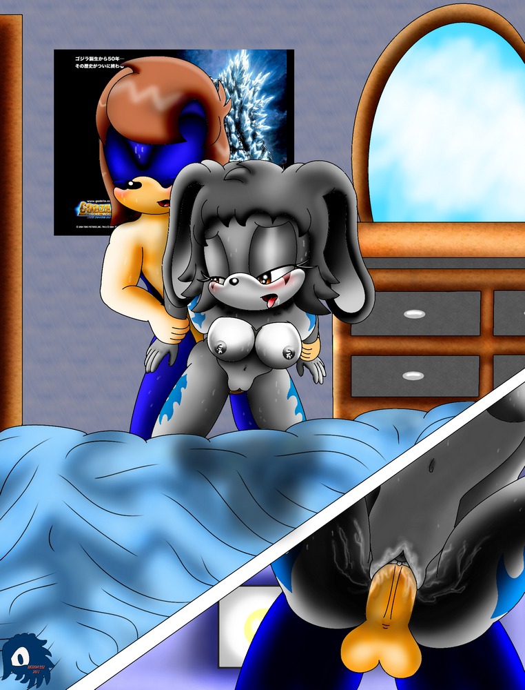 anthro bigdon1992 bone breasts duo e621 erection eulipotyphlan fan_character female genitals hedgehog lagomorph leporid male male/female mammal nipples nude penis rabbit sega sex skull skull_the_rabbit sonic_the_hedgehog_(series) steve-o vulva