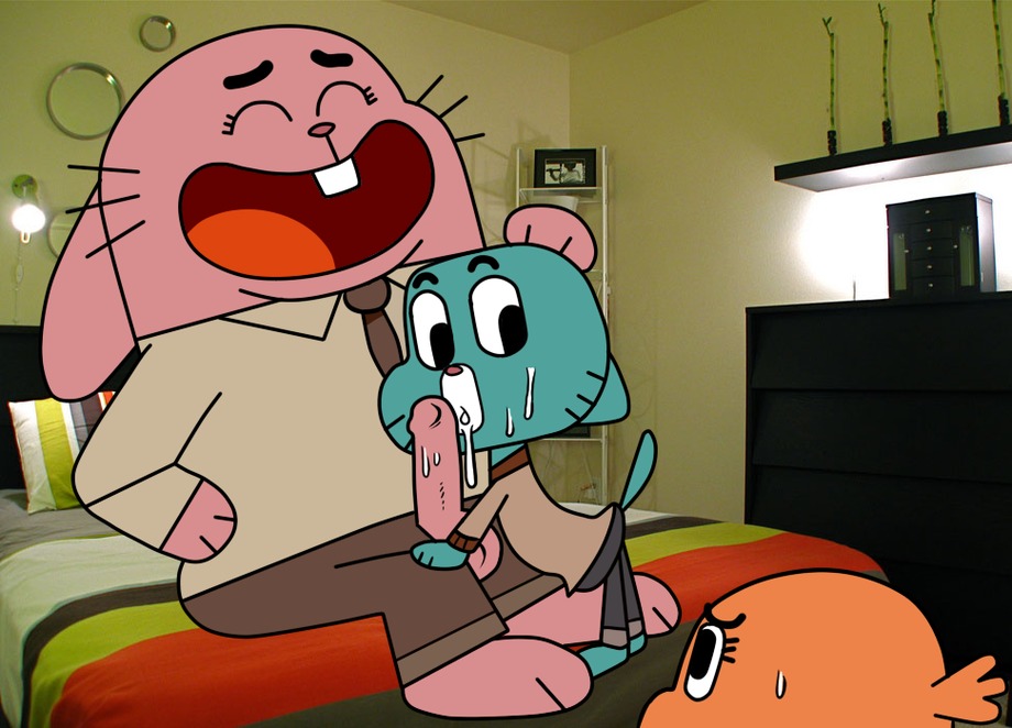battle_angel cartoon_network darwin_watterson father_and_child father_and_son gay gay_sex gumball_watterson incest male multiple_males richard_watterson rule34 son_blowing_dad tagme the_amazing_world_of_gumball yaoi