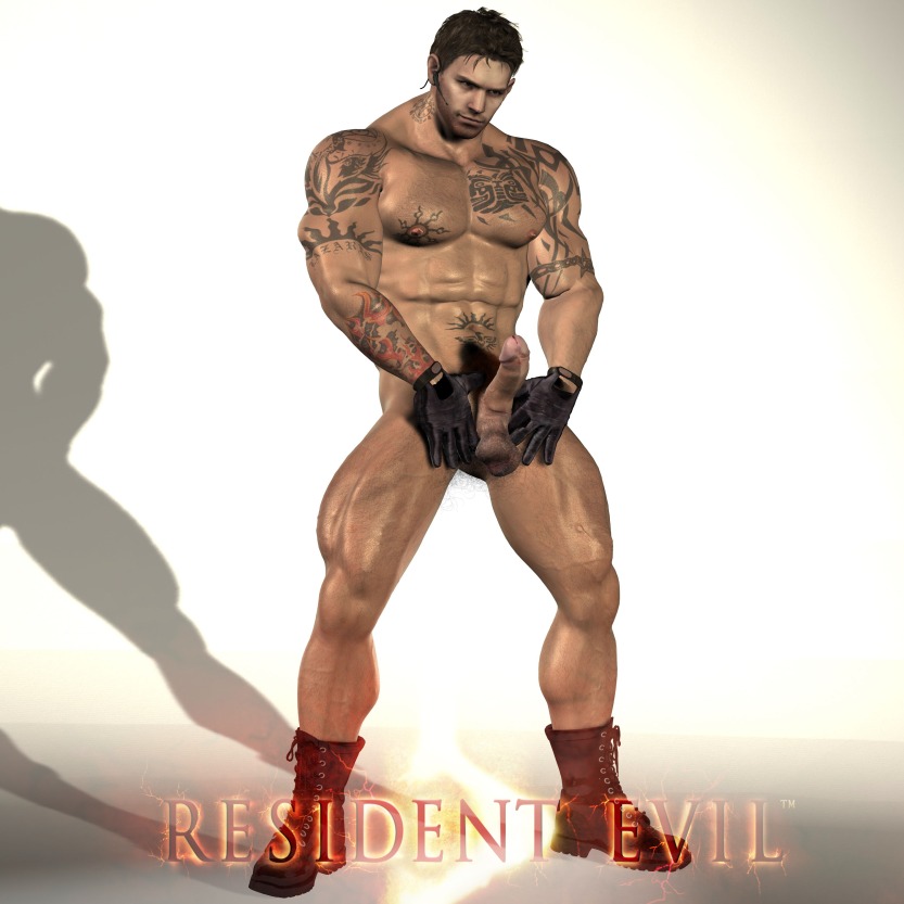 3d capcom chris_redfield human male male_only penis resident_evil resident_evil_5 rule34 solo