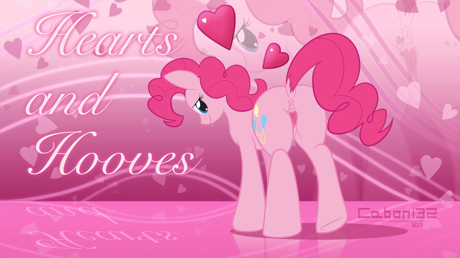 16:9 2013 anus blue_eyes caboni32 cutie_mark e621 earth_pony english_text equid equine female feral friendship_is_magic fur genitals hair hasbro heart_symbol hi_res horse looking_at_viewer mammal my_little_pony pink_body pink_fur pink_hair pink_theme pinkie_pie_(mlp) pony quadruped solo standing tail text vulva widescreen