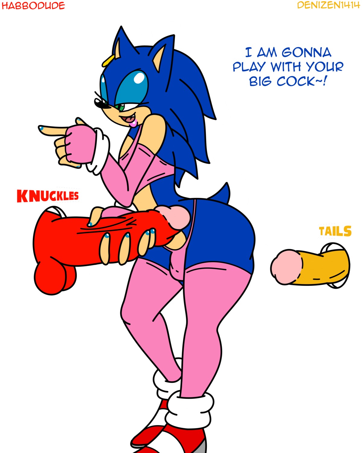 4:5 absurd_res anthro anthrofied balls big_penis blue_body blue_fur blue_hair bulge canid canine clothed clothing crossdressing denizen1414 disembodied_penis e621 ear_piercing echidna english_text erection eulipotyphlan femboy footwear fox fur genitals green_eyes group habbodude hair handjob hedgehog hi_res huge_penis knuckles_the_echidna legwear male male/male mammal miles_prower monotreme penile penis piercing sega sex shoes smile solo_focus sonic_the_hedgehog sonic_the_hedgehog_(series) stockings text