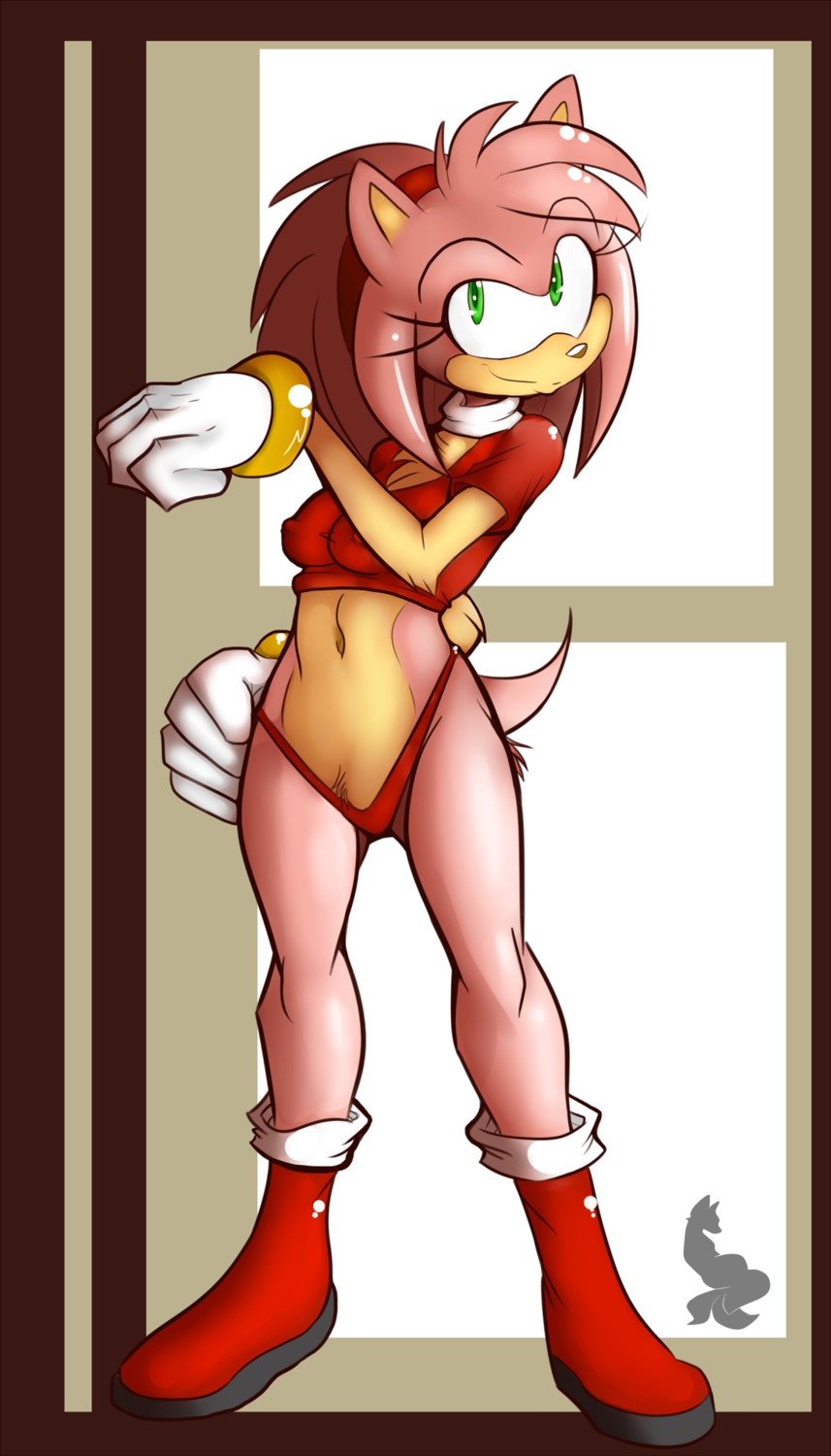 amy_rose anthro beige_skin color female female_only fur furry hedgehog mel_the_hybrid pink_fur rule34 skin solo sonic_(series) sonic_the_hedgehog_(series) thong