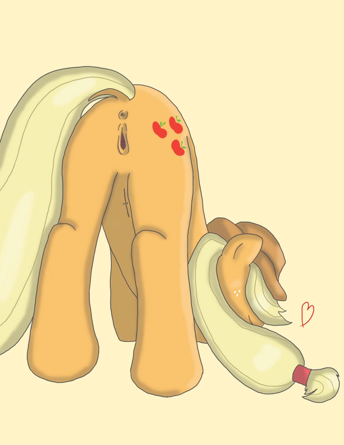 applejack_(mlp) earth_pony equine female female_only feral friendship_is_magic fur horse my_little_pony pony rule34 smooth_skin solo tagme tail