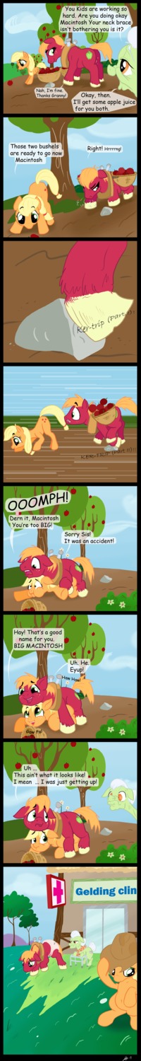 applejack_(mlp) big_macintosh_(mlp) earth_pony equine female friendship_is_magic fur gavalanche granny_smith_(mlp) horse male my_little_pony pony rule34 smooth_skin straight