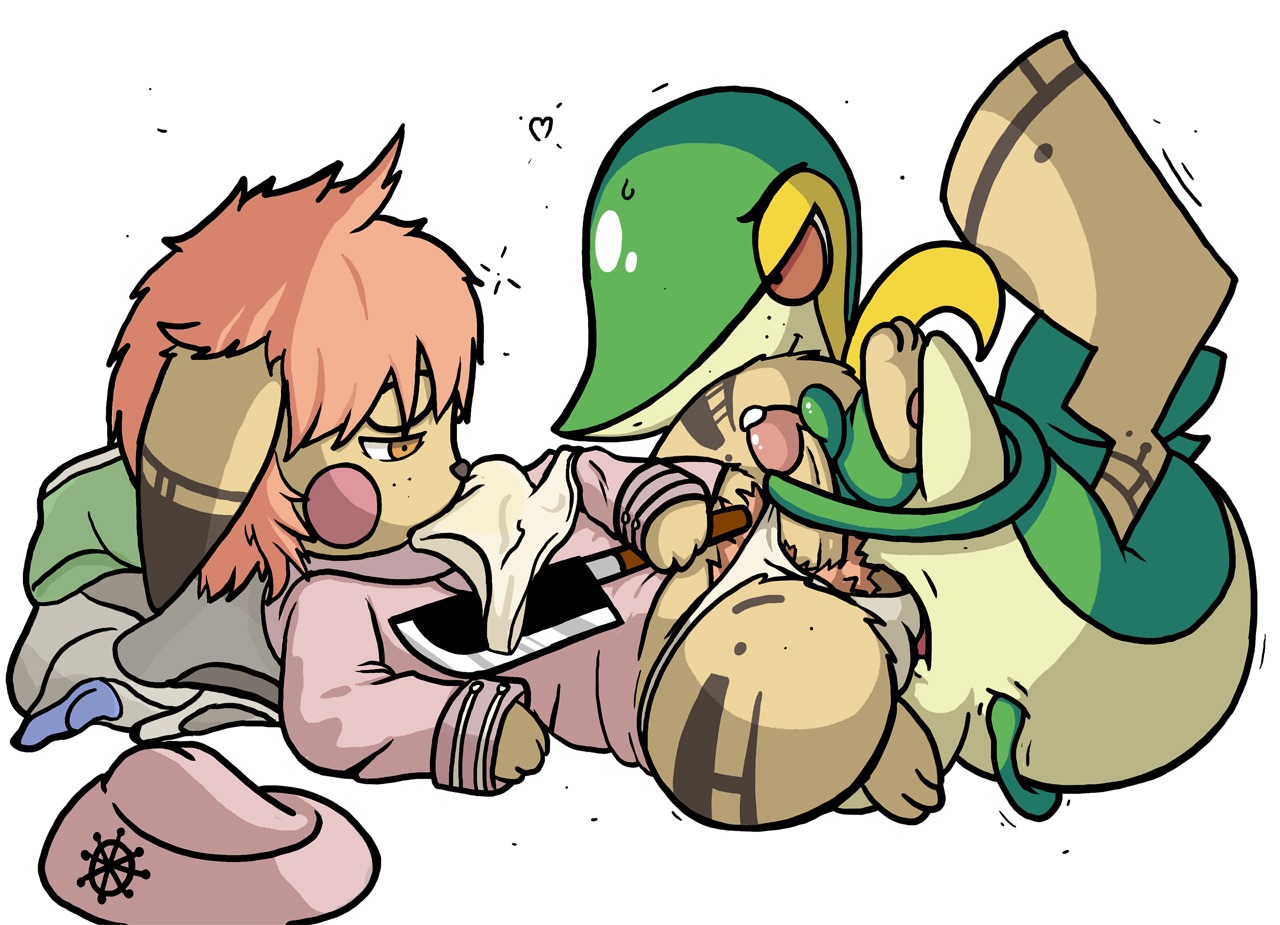 clothes color cum female feral fur green_skin knife male nintendo nude penis pikachu pokemon pokemon_(species) rule34 snivy straight tagme
