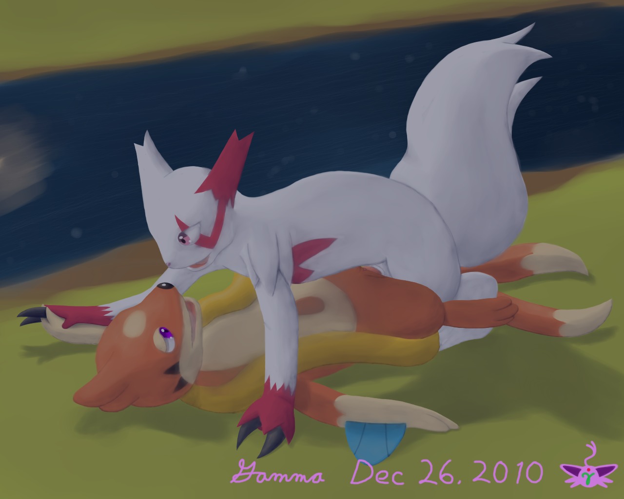 color duo female female_penetrated feral floatzel fur furry furry_only gamma male male/female male_penetrating male_penetrating_female nintendo nude penis pok&eacute;mon_(species) pokemon pokemon_(species) purple_eyes pussy rule34 sex side_view straight tagme tail vulva zangoose