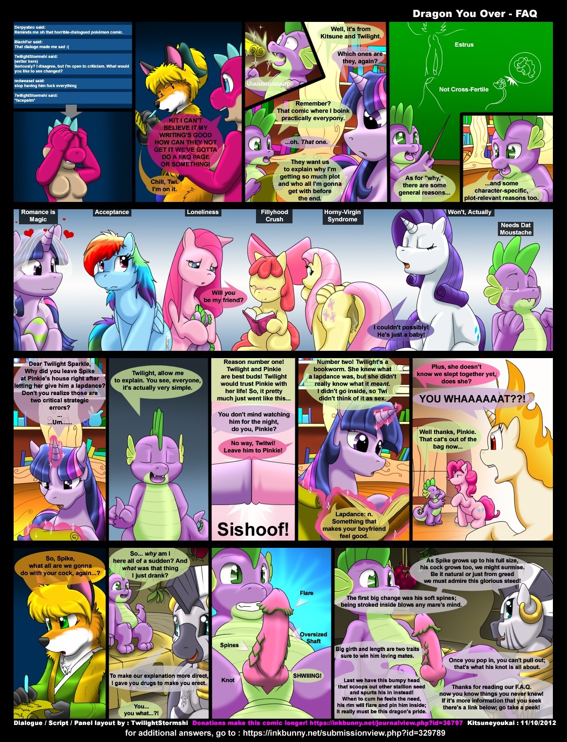 2012 accessory anthro anus apple_bloom_(mlp) blue_body blue_feathers blue_fur blush bow_(feature) bow_accessory bow_ribbon comic cutie_mark dragon e621 ear_piercing earth_pony english_text equid equine erection feathered_wings feathers female feral fire flaming_hair fluttershy_(mlp) friendship_is_magic fur genitals group hair hair_accessory hair_bow hair_ribbon hasbro hi_res horn horse kitsune_youkai looking_at_viewer male mammal multicolored_hair my_little_pony mythological_creature mythological_equine mythological_scalie mythology pegasus penis piercing pink_body pink_fur pink_hair pinkamena_(mlp) pinkie_pie_(mlp) pony pseudo_hair purple_eyes purple_hair rainbow_dash_(mlp) rainbow_hair rarity_(mlp) ribbons scalie spike_(mlp) straight_hair stripes tail text twilight_sparkle_(mlp) two_tone_hair unicorn url vulva wings young young_anthro young_feral zebra zecora_(mlp)