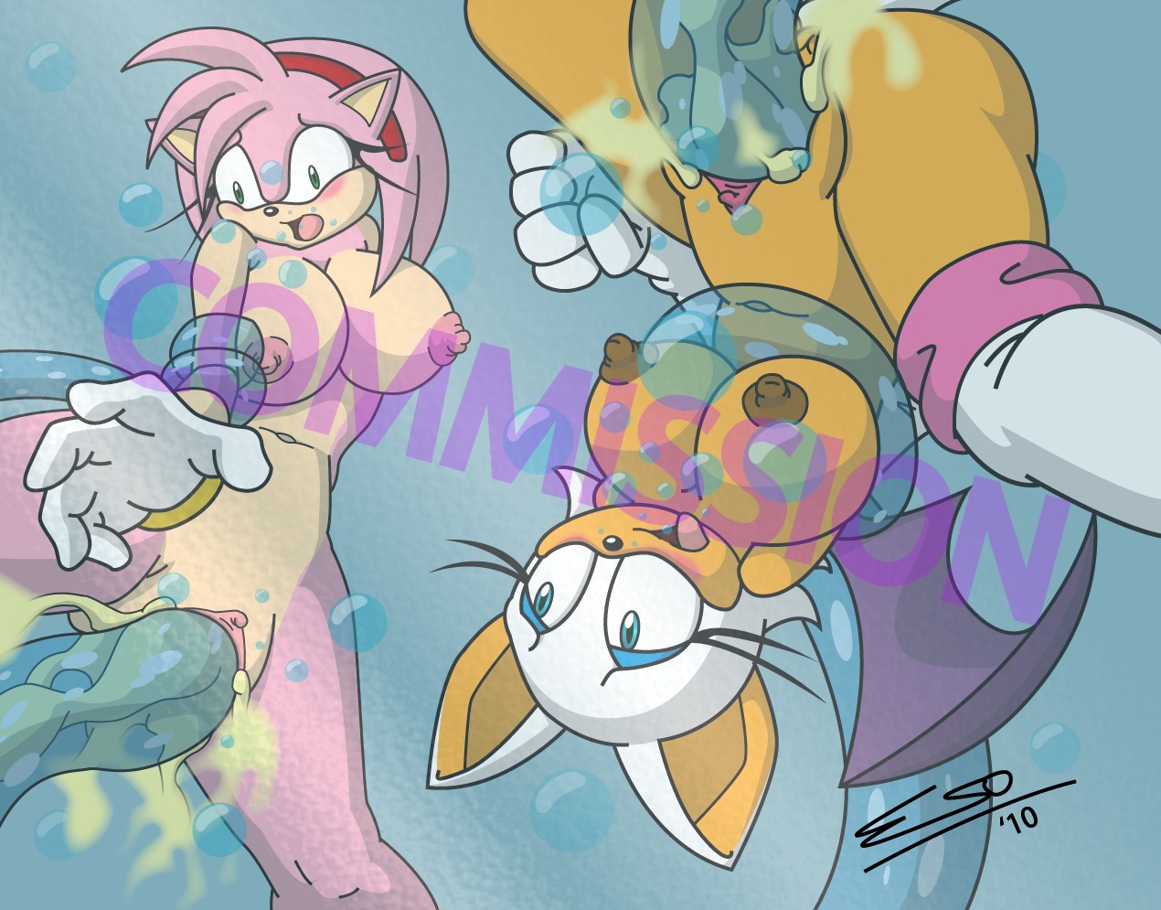 2girls amy_rose annoying_watermark anthro bat cum cum_in_pussy distracting_watermark drowning female furry hedgehog nipples nude pherociouseso pussy rape rouge_the_bat rule34 sega sonic_(series) sonic_the_hedgehog_(series) soulteam tentacle underwater underwater_sex vaginal_penetration watermark